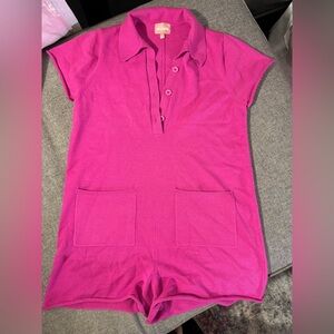 Show Me Your MuMu Hot Pink Short Sleeve Romper